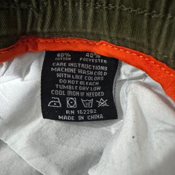 RGSTR Mens Olive Green Cargo Jogger Pants Streetwear Barcode Graphic Size 5X - Picture 6 of 8